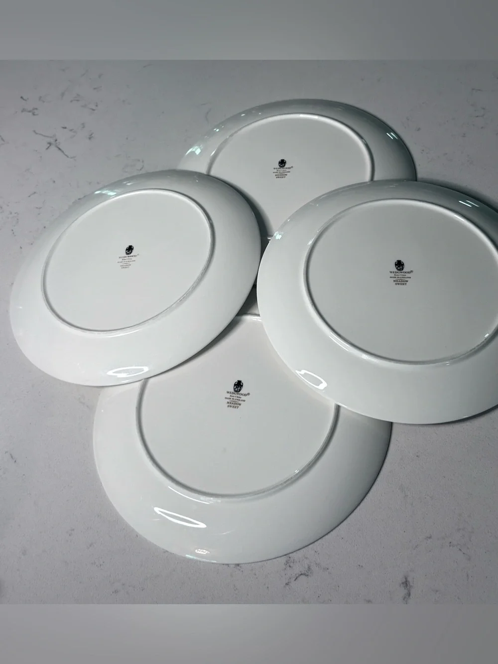 Wedgwood “Meadow Sweet” Porcelain Salad Plates (Set of 4)